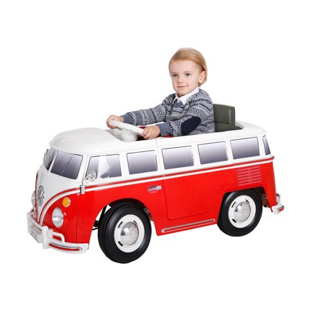 Rollplay VW Type 2 Bus 6-Volt Battery-Powered Ride-On