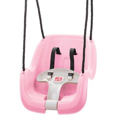 Step2 Infant To Toddler Swing, Durable Weather-Resistant Kids Outdoor Toy Pink