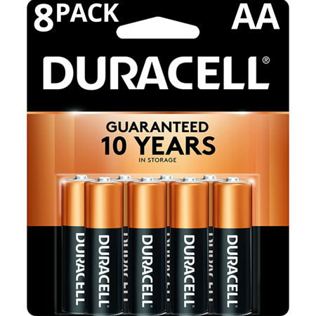 Duracell 1.5V Coppertop Alkaline AA Batteries 8 (Duracell Aa Batteries Best Price)