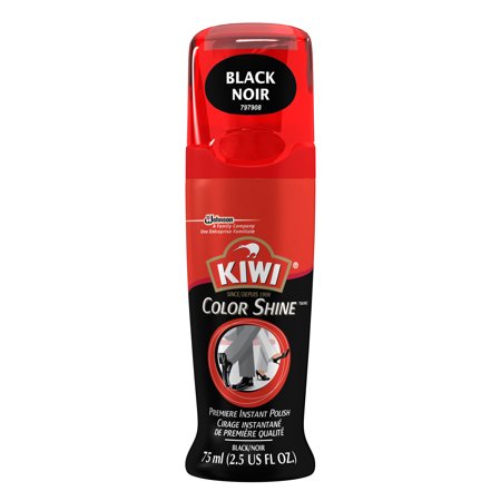 KIWI Color Shine Liquid Polish Black, 2.5 Fl Oz