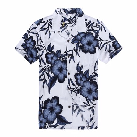 Hawaiian Shirts For Men - Hawaiian Shirt Aloha Shirt in White Floral