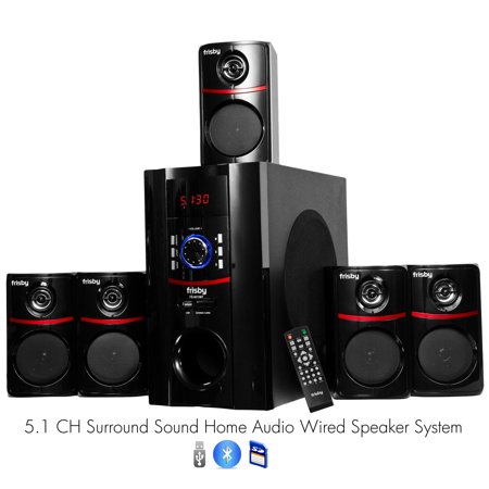 Frisby FS-5010BT 5.1 Surround Sound Home Theater Speakers System with