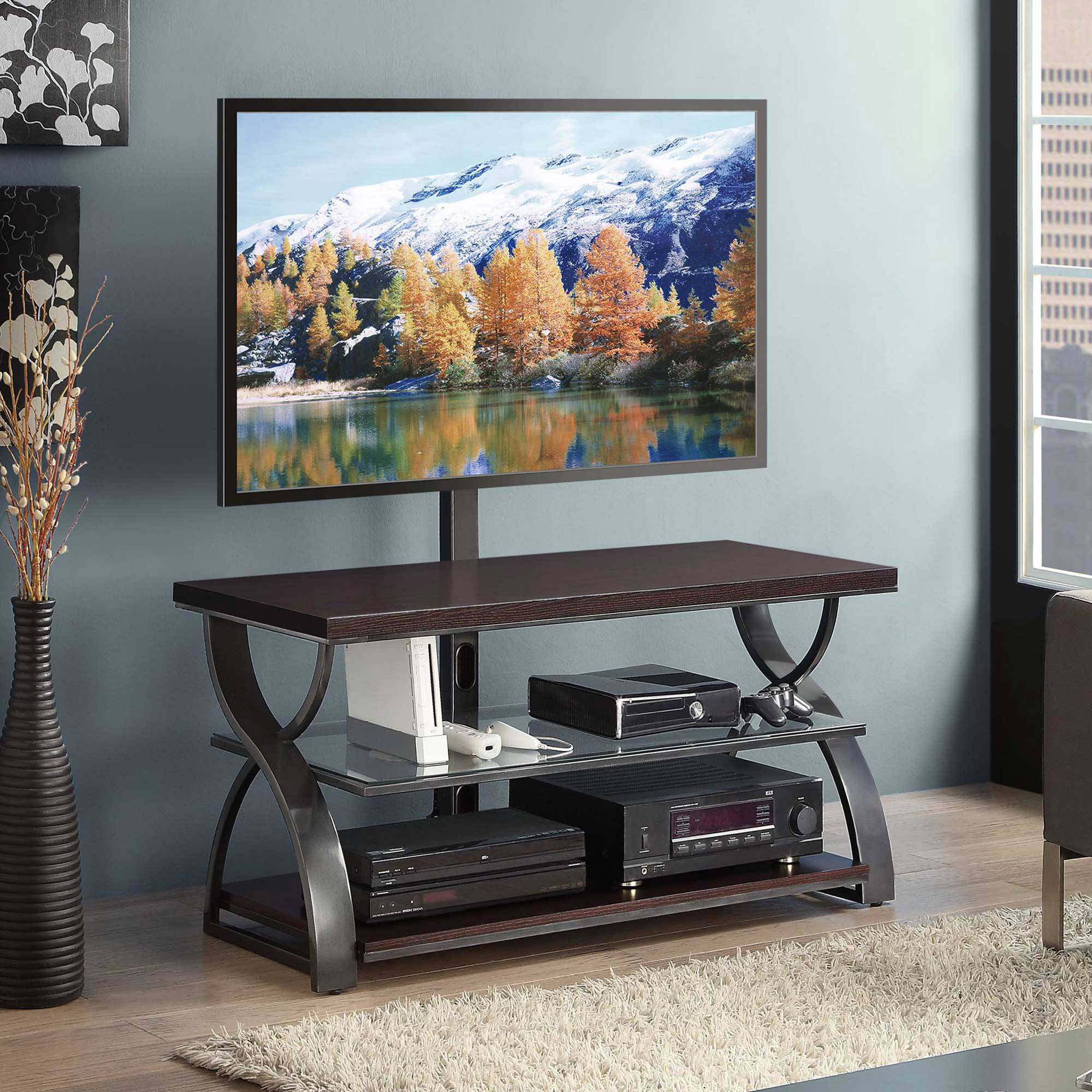 Calico Dark Brown 54'' 3-in-1 TV Console for TVs up to 65''