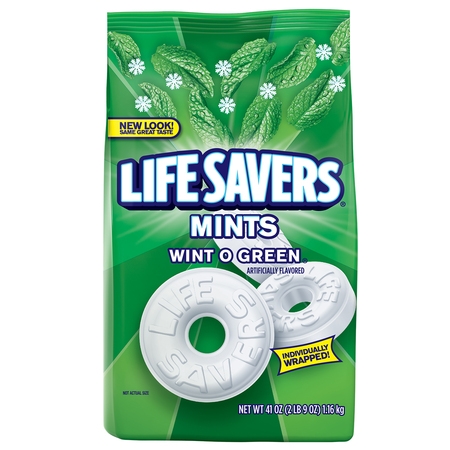 LIFE SAVERS Mints Wint-O-Green Hard Candy, 41 Ounce Party Size (Best Natural Breath Mints)