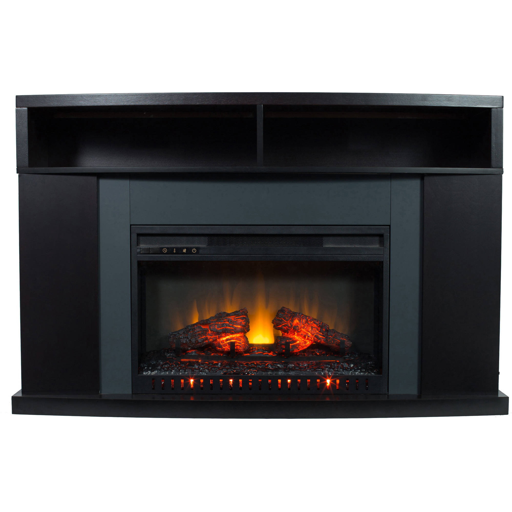 Décor Flame Fairbanks 50'' Media Fireplace, for TVs up to 60'', Black