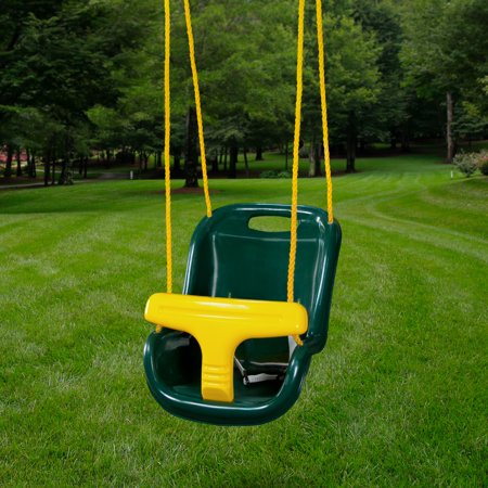 Gorilla Axle - Gorilla Playsets Safe and Sturdy High Back Infant Swing, Green