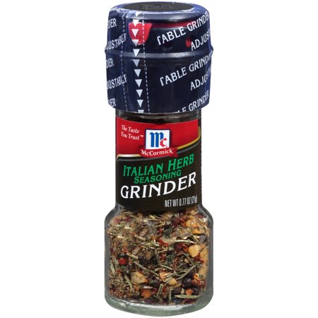 (2 Pack) McCormick Italian Herb Seasoning Grinder, 0.77