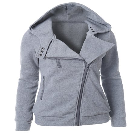 Drawstring Hooded Sweater Women Hoodies Sweater Long Sleeve Pullover Hooded Sweatshirt Coat Jacket Pullover Tops Winter Warm Casual Zip Up Outwear ()