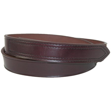 Size 56 Mens Big & Tall Leather 35mm Hook and Loop No Scratch Work Belt,