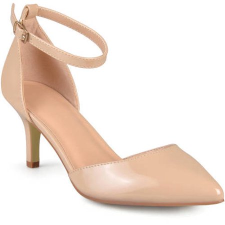 Women's Ankle Strap Patent Pumps