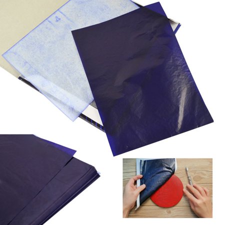 - 100 Sheets A4 Dark Blue Carbon Transfer Tracing Paper for Wood, Paper, Canvas and Other Art Surfaces