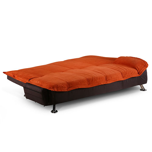 Atherton Home Soho Convertible Futon Sofa Bed and Lounger, Copper