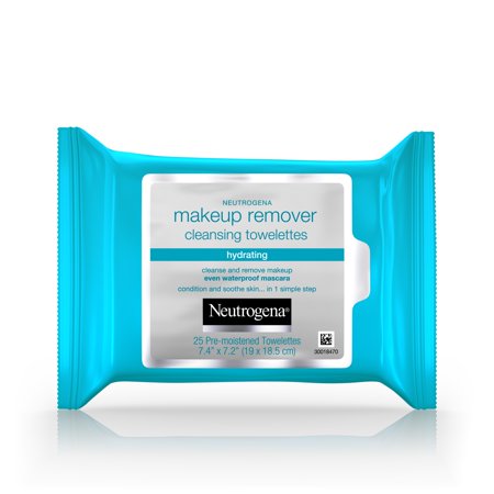 Neutrogena Hydrating Makeup Remover Facial Wipes, 25