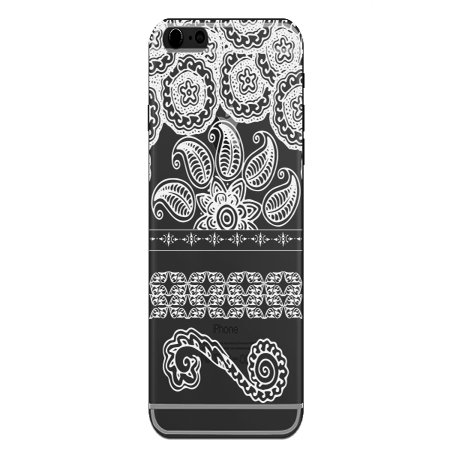 India Henna Tattoo Style Phone Case for the Apple Iphone 6 Plus - Floral Pattern (India Best Seasons Dulhan Henna)