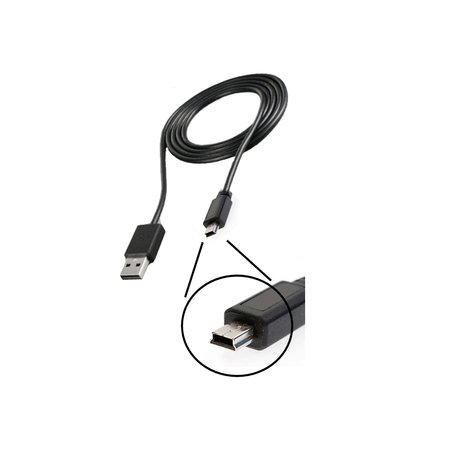 USB charge and data sync plug jack connector cable charger for home or travel & via power ports/car/wall/battery accessories designed for Garmin EDGE