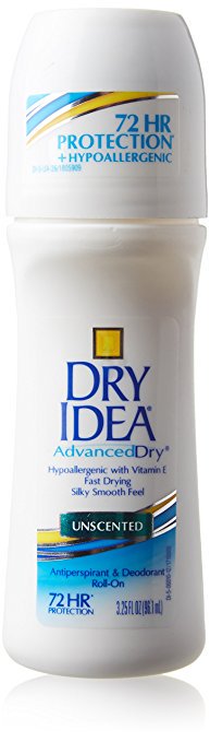 Dry Idea Anti-Perspirant Deodorant Roll-On Unscented 3.25