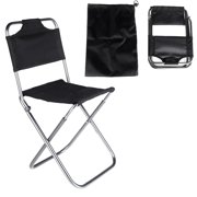Bag Chairs Portable Folding Aluminum Oxford Cloth Chair Outdoor Fishing Camping With Backrest Carry Bag Black