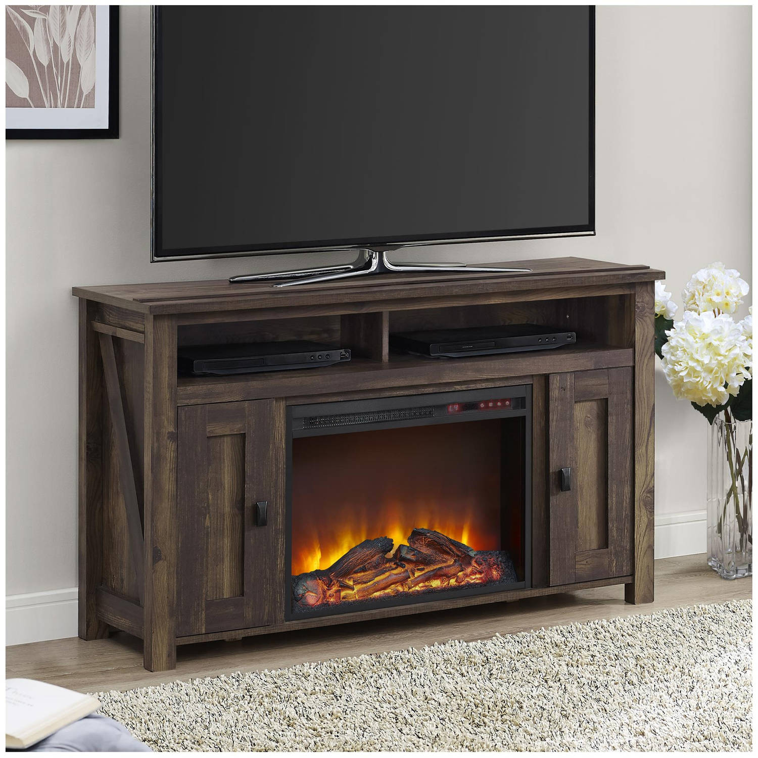 Altra Falls Creek Media Fireplace for TVs up to 50'', Multiple Colors