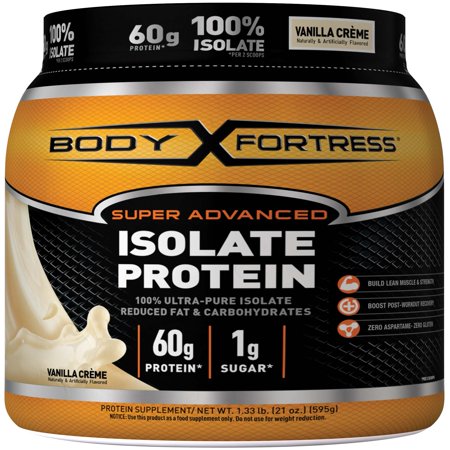 Body Fortress Super Advanced Whey Protein Powder, Vanilla, 60g Protein ...