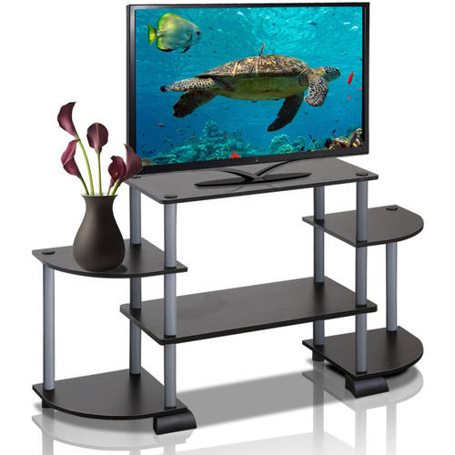 Turn-N-Tube Rounded Corner TV Stand Entertainment Center, Multiple Colors