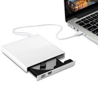 External DVD Drive, TSV USB 2.0 Transmission Slim Portable External DVD CD +/-RW Writer/Burner/Rewriter ROM Drive Perfect for Mac OS/Win7/Win8/Win10/Vista PC Desktop lapto p