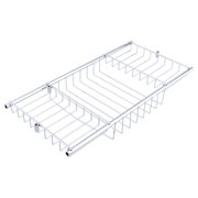 Akozon Bathtub Tray Caddy Stainless Steel - Bath Tub Caddy Rack & Organizer with Stand for