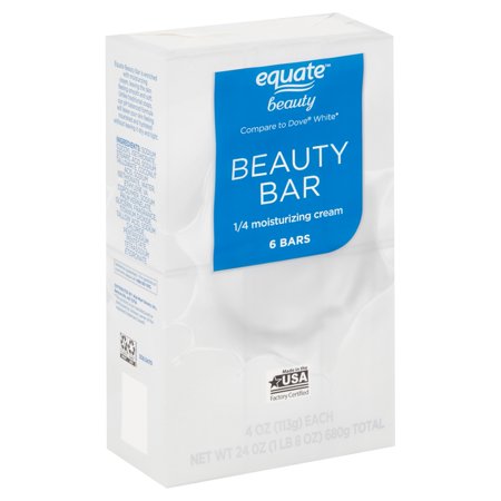 - (2 pack) Equate Beauty Beauty Bar, 4 oz, 6 count