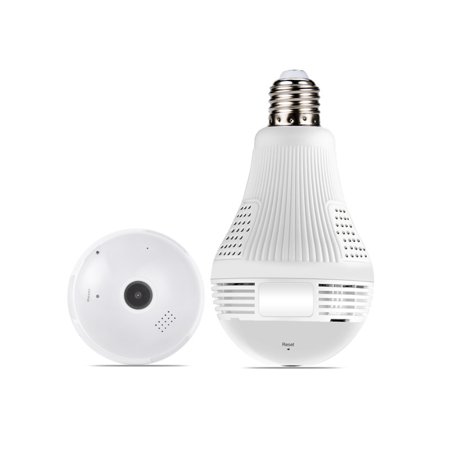 360°Bulb Camera HD Infrared WIFI Network Remote Monitor Security Mini Wireless Lamp Cameras Fisheye Panoramic Bulb