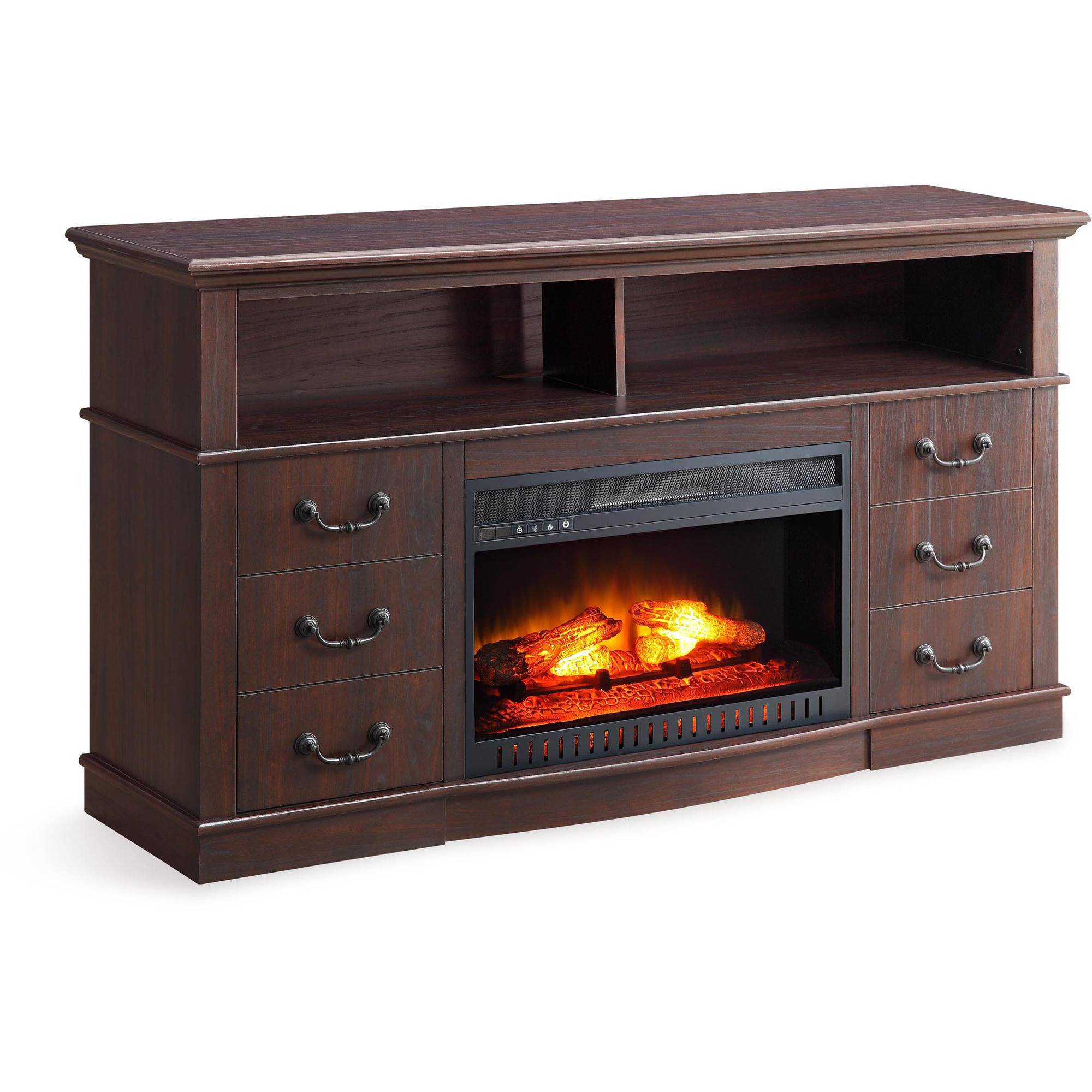Better Homes and Gardens 60'' Media Fireplace Console for TVs up to 70'', Multiple Finishes