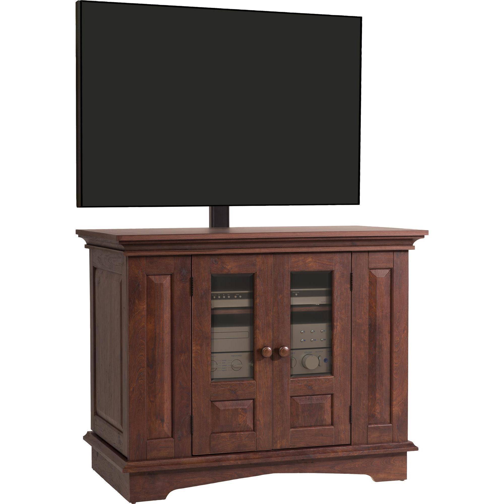 Willow Mountain Cherry TV Stand with Mount, for TVs up to 37''