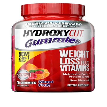 Hydroxycut Diet Supplement, Mixed Fruit Gummies, 90 Ct - Walmart.com