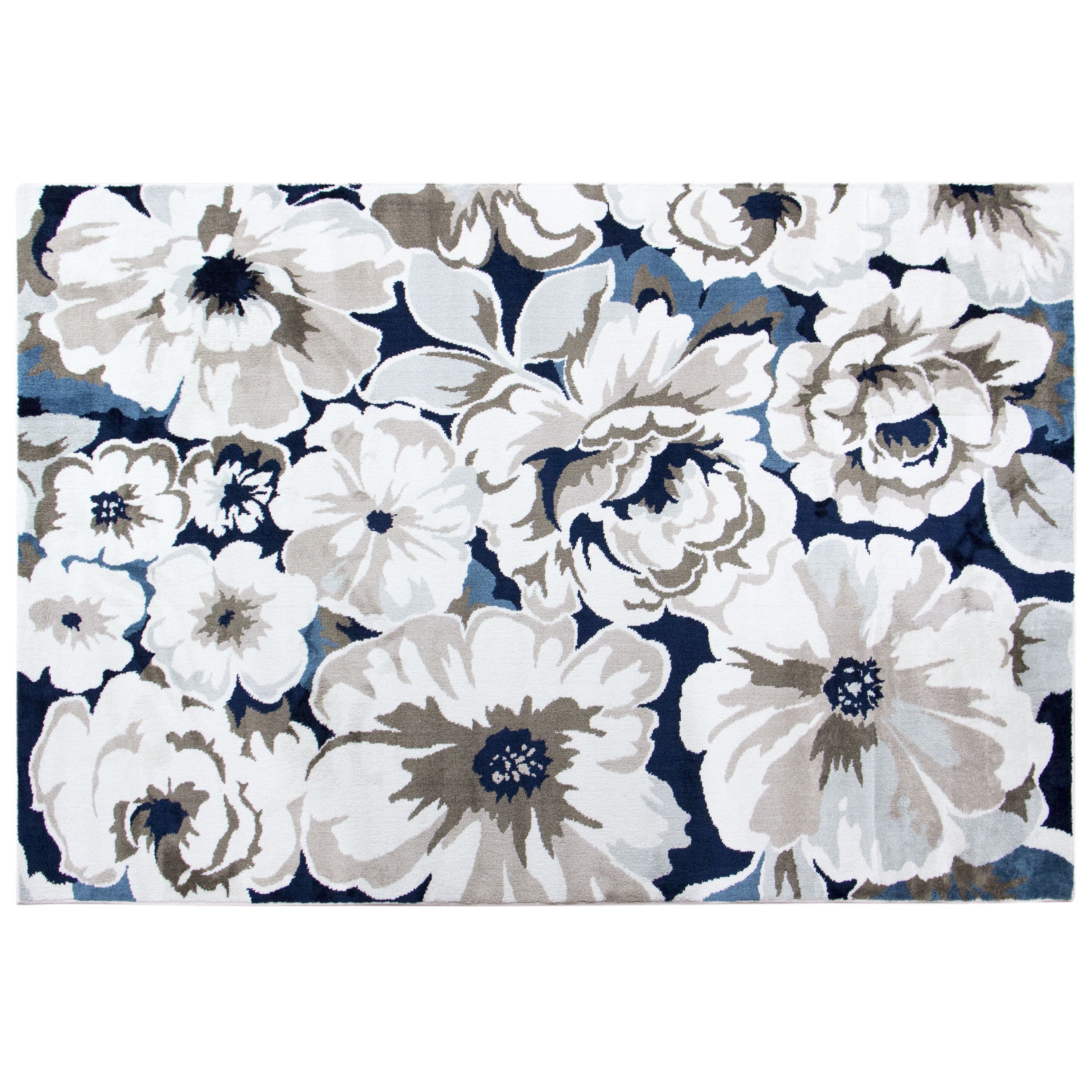 Better Homes Gardens Ivory Blooms Polyester Rug