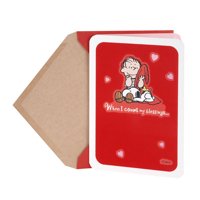 Hallmark Peanuts Valentine's Day Card (Linus, Snoopy, and Woodstock Blessings)