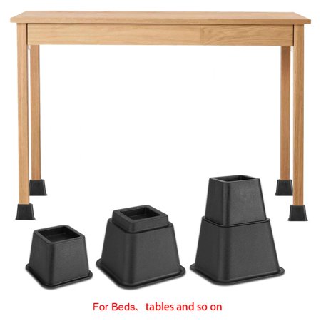 Furniture Lifts Risers Qiilu 8pcs Bed Risers Furniture Frame Lift Stilts for College Dorms Rooms - Heavy Duty Leg Extension Elevator - Stackable Platform Blocks for Couch, Chair and Bunk Bedpost ()