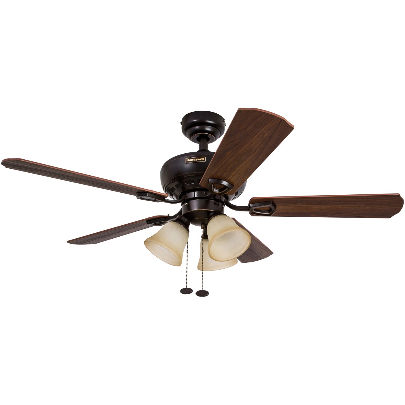 44 Honeywell Springhill Oil Rubbed Bronze Ceiling Fan With 3