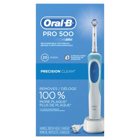 Oral-B Pro 500 Electric Power Rechargeable Toothbrush With Automatic ...