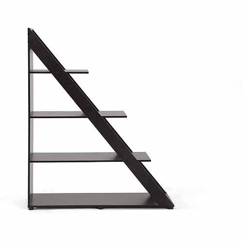 Wholesale Interiors Psinta Dark Brown Modern Shelving Unit