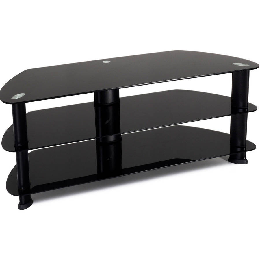 CorLiving TRL-501-T Laguna Satin Black TV Stand for TVs up to 60''