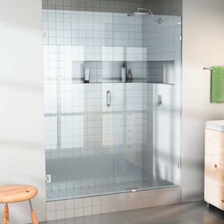 - Glass Warehouse 31'' x 78'' Hinged Frameless Shower Door