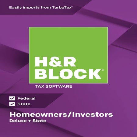 - H&R Block Tax Software 2018 Deluxe + State Win (Email Delivery)