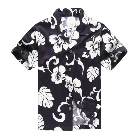 Hawaii Hangover - Boy Hawaiian Aloha Luau Shirt Only in Navy Hibiscus ...