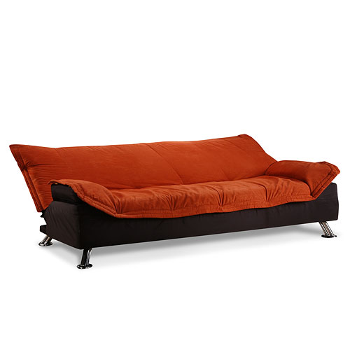 Atherton Home Soho Convertible Futon Sofa Bed and Lounger, Copper