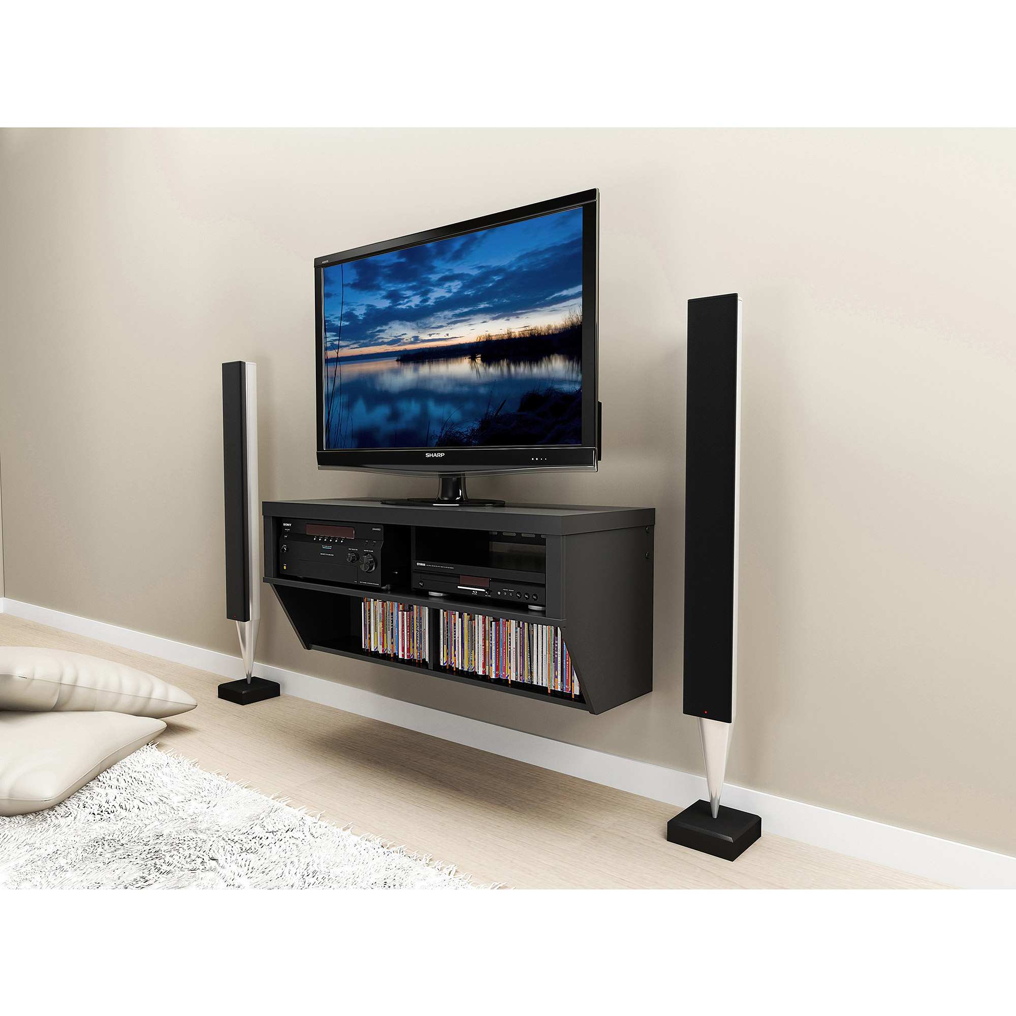 Series 9 Designer Collection 42'' Wall-Mounted AV Console