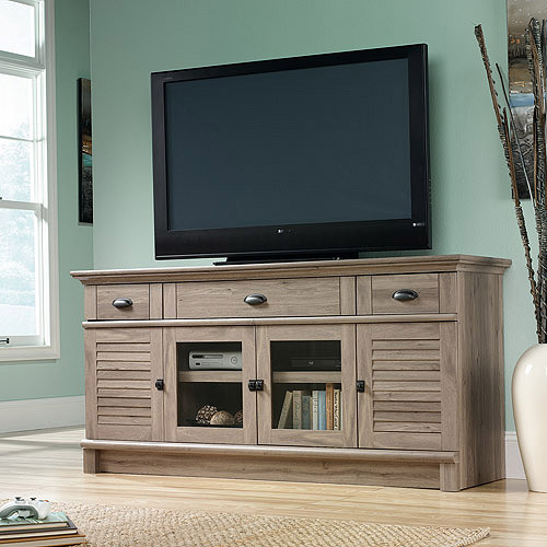 Sauder Harbor View TV Stand for TVs up to 70'', Salt Oak