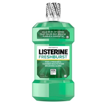 Listerine Freshburst Antiseptic Mouthwash for Bad Breath, 1 (Best Mouthwash For Bad Breath Reviews)