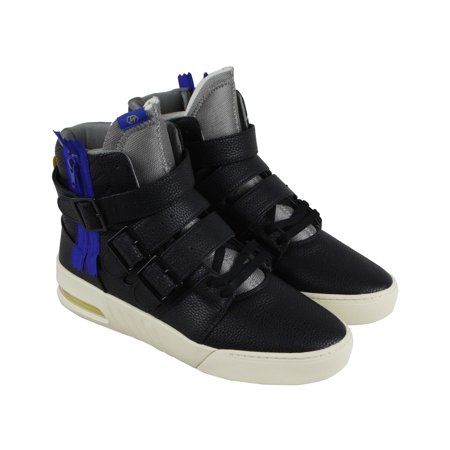 Radii Straight Jacket Plus Mens Black Leather High Top Sneakers Shoes