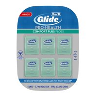 (Pack of 6) Oral-B Glide Pro-Health Mint Comfort Plus Floss 43.7 Yd