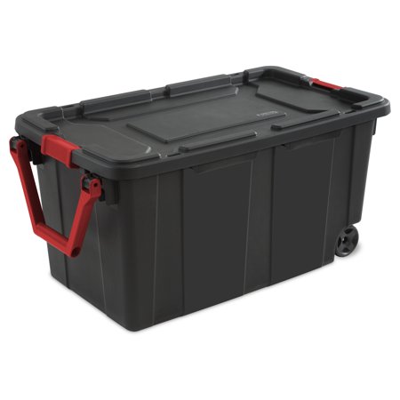 industrial tote sterilite gal wheeled unit single case walmart