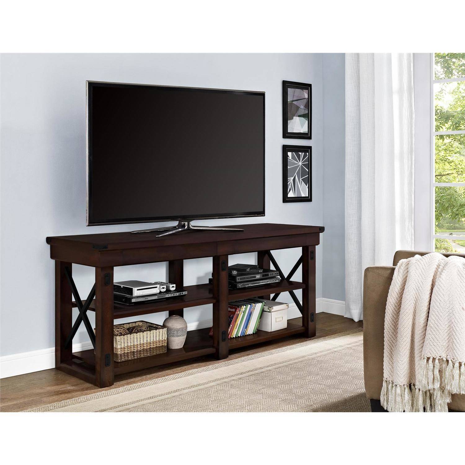 Better Homes and Gardens Preston Park TV Stand for TVs up to 65'', Mahogany