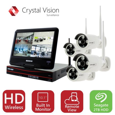 security vision system wireless crystal true camera cameras nvr cctv monitor night 2tb surveillance channel walmart router drive hard built
